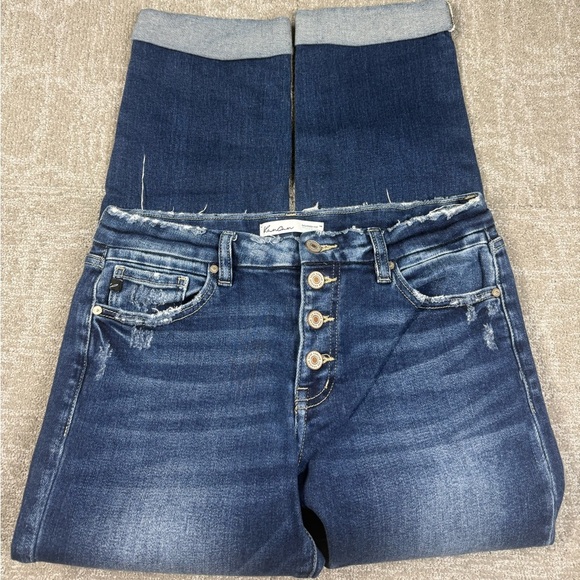 KanCan Denim - Kancan Exposed Button Fly Cuffed Skinny Jean Women Size 28
